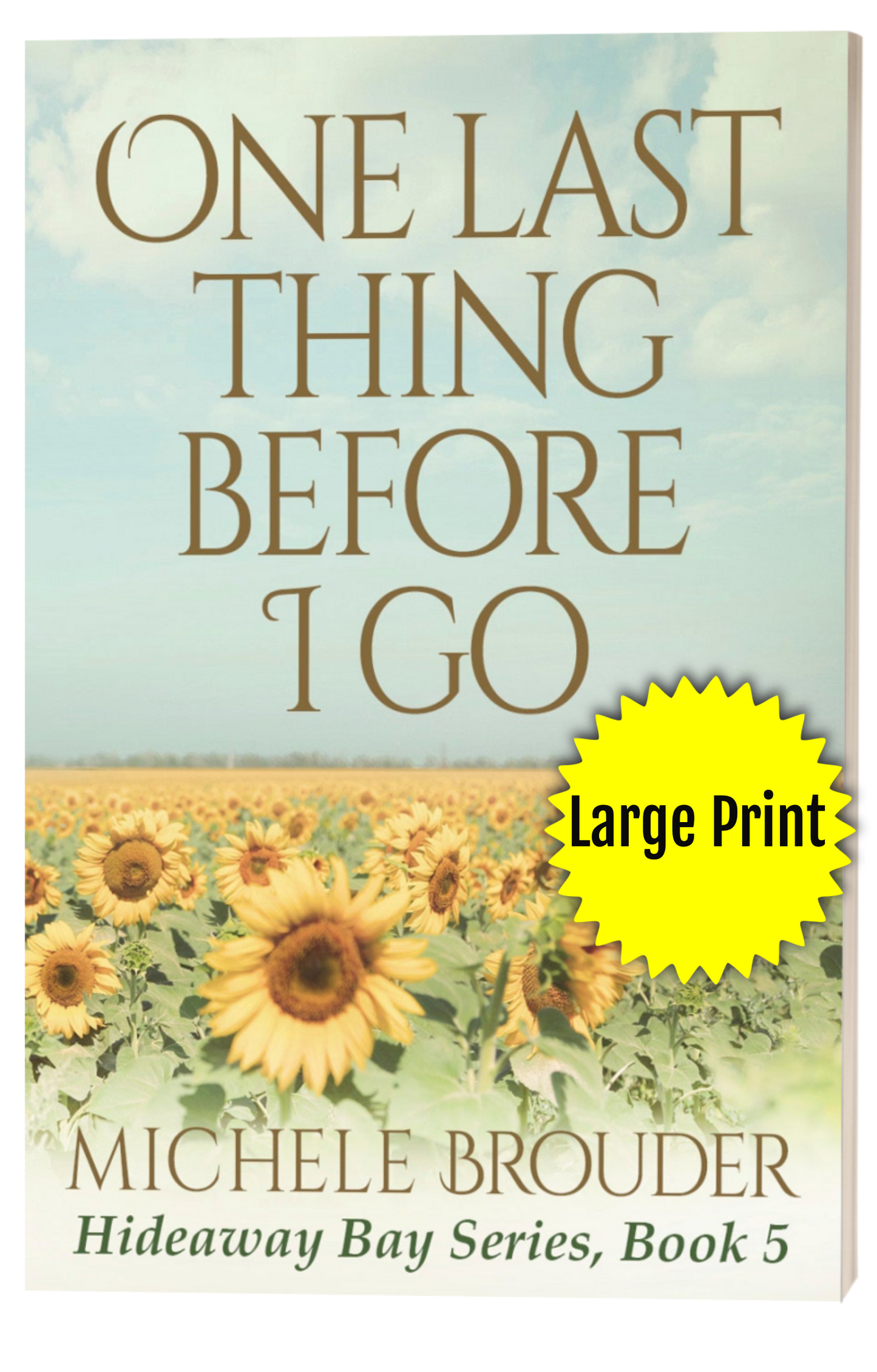One Last Thing Before I Go (Hideaway Bay Book 5) Large Print Paperback